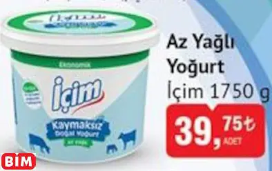 İÇİM  AZ YAĞLI YOĞURT